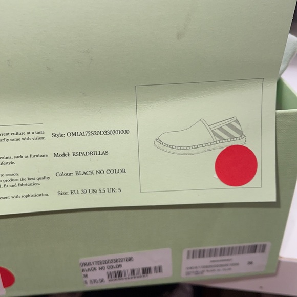 Brand new off white espadrilles size 9 - Picture 2 of 4